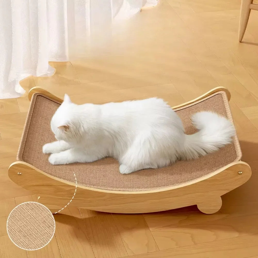 3-in-1 Cat Scratching Board Sisal Felt Combo Detachable Pad Pet Bed Durable Multi-Level Claw Training for Multi-Cat Households
