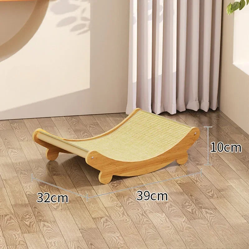 3-in-1 Cat Scratching Board Sisal Felt Combo Detachable Pad Pet Bed Durable Multi-Level Claw Training for Multi-Cat Households