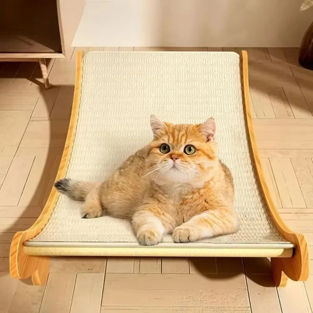 3-in-1 Cat Scratching Board Sisal Felt Combo Detachable Pad Pet Bed Durable Multi-Level Claw Training for Multi-Cat Households