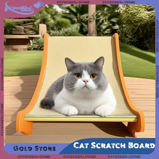 3-in-1 Cat Scratching Board Sisal Felt Combo Detachable Pad Pet Bed Durable Multi-Level Claw Training for Multi-Cat Households