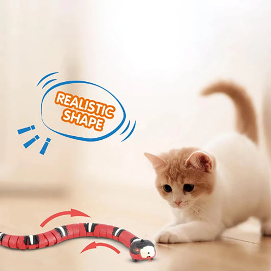 Automatic Cat TeaseToys for Cats USB Charging Snake TeaseToys for Cats USB Charging Cat Accessories for Pet Cats Game Play To