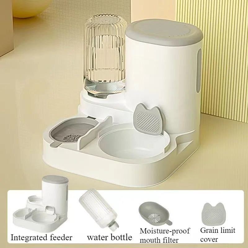 Cat bowl automatic feeder for cats, pets, water dispensers, integrated cat bowl, cat food basin, dogs, eating, drinking wa