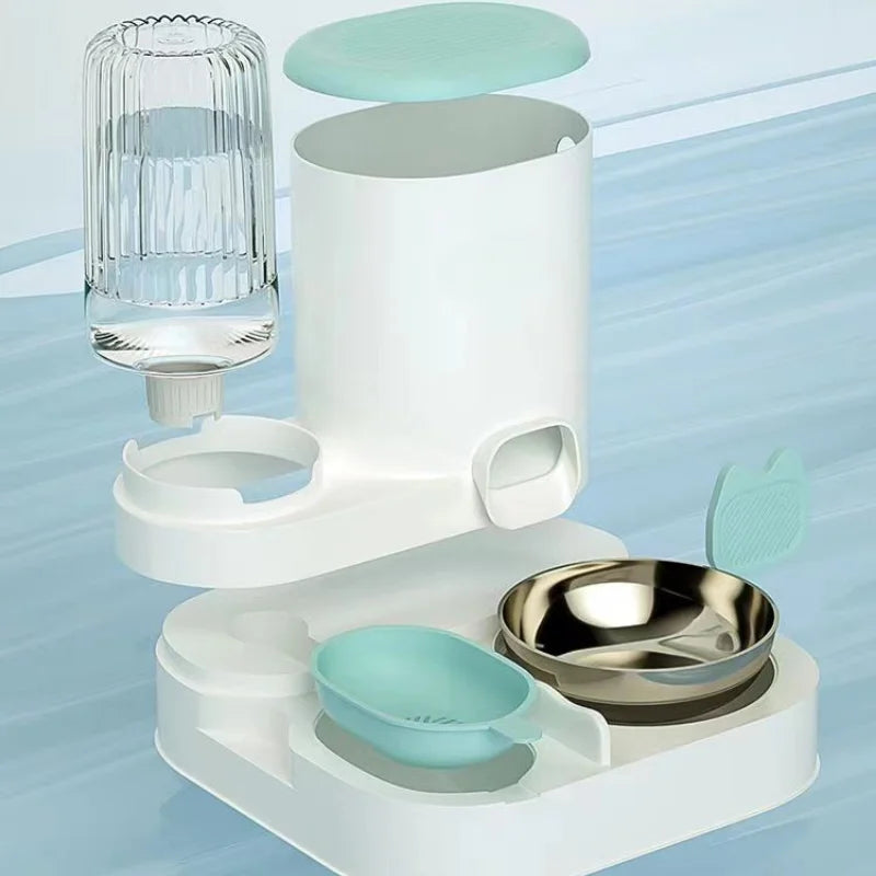 Cat bowl automatic feeder for cats, pets, water dispensers, integrated cat bowl, cat food basin, dogs, eating, drinking wa