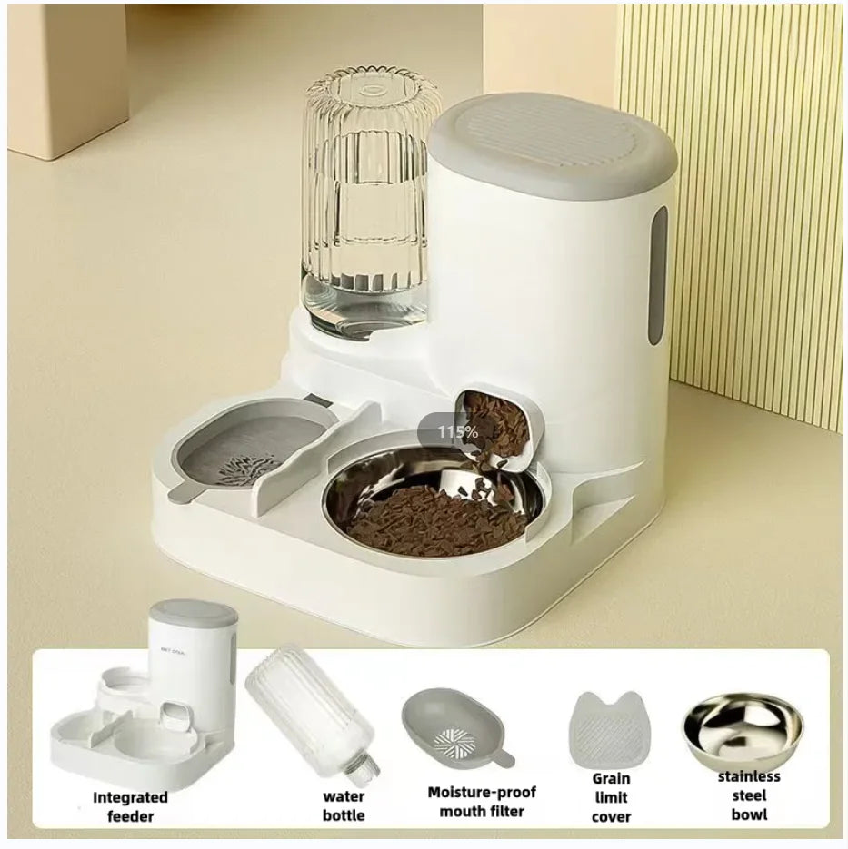 Cat bowl automatic feeder for cats, pets, water dispensers, integrated cat bowl, cat food basin, dogs, eating, drinking wa
