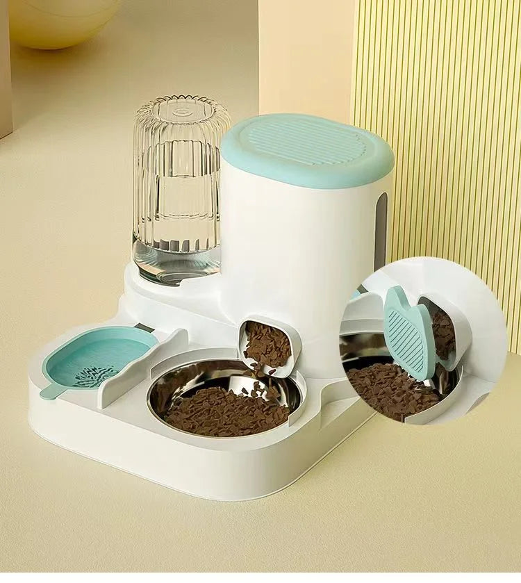 Cat bowl automatic feeder for cats, pets, water dispensers, integrated cat bowl, cat food basin, dogs, eating, drinking wa
